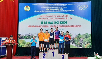 Viện KSND quận Hoàn Kiếm tham gia Giải thể thao CNVCLĐ và lực lượng vũ...